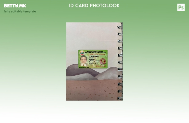 модерен стил Лаос Национален идентитет лична карта photolook предниот шаблон